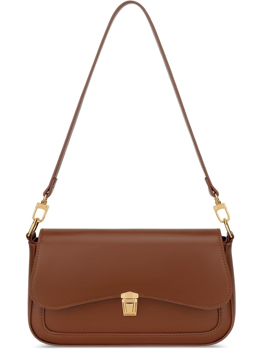 〽️ Women's Brown Cute Hobo Mini Clutch Purses Zipper Small Crossbody Bag